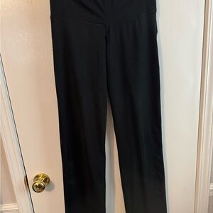 Women's Black Straight Leg Active Wear Pants